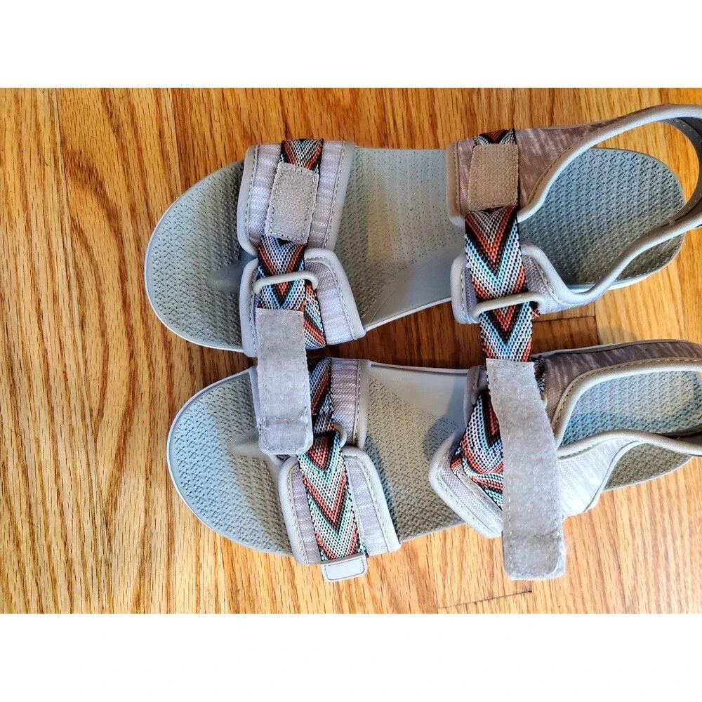 Muk luks sandals Roller Style Hook and Loop Strappy Size 9 - Picture 6 of 10